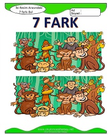 İki Resim Arasındaki Farkı Bul Etkinliği